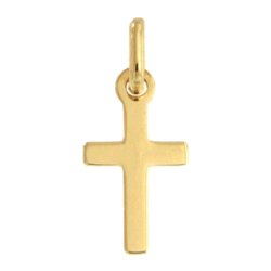 Złoty krzyżyk pr. 585 Krzyżyk płaski gładki ZK018