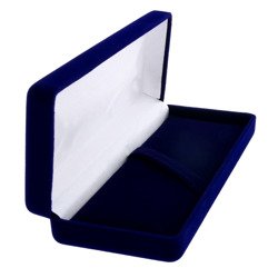 Pudełko flokowe podłużne niebieskie P9/FLOKNIEB