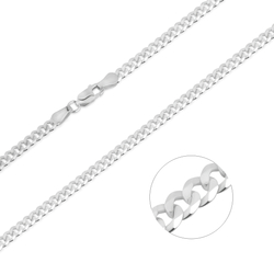 Łańcuszek srebrny pr. 925 PANCERKA 4,0 mm LPN100