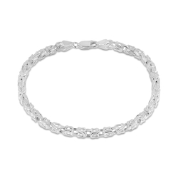 Bransoletka srebrna pr. 925 bransoleta męska KRÓLEWSKA BIZANTYJSKA 4,5 mm BKR100