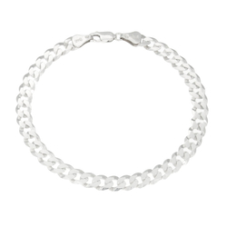 Bransoletka srebrna pr. 925 bransoleta męska PANCERKA 6,5 mm SBM02