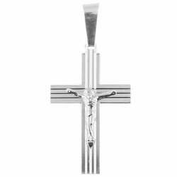 Krzyżyk srebrny z wizerunkiem Jezusa MM129
