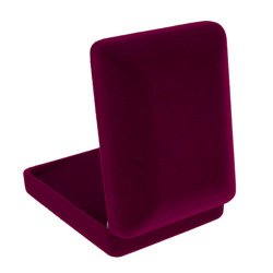 Pudełko flokowe bordowe P7/FLOKBORD