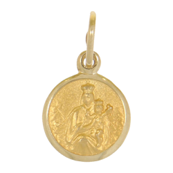 Złoty medalik pr. 585 M.B. Szkaplerzna koło ZM032