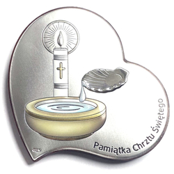 Obrazek srebrny Pamiątka Chrztu Świętego DS139C