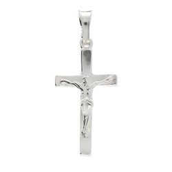 Krzyżyk srebrny z wizerunkiem Jezusa 2,7cm MO025