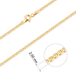 Złoty Łańcuszek pr. 585 Gucci Marina szer. 2,0 mm ZL026