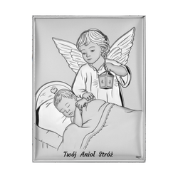 Obrazek srebrny Aniołek Twój Anioł Stróż DS33