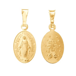 Złoty medalik pr. 585 - Cudowny Medalik Matki Bożej Niepokalanej ZM301