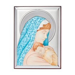 Obrazek srebrny Matka Boska z dzieciątkiem 31134CER