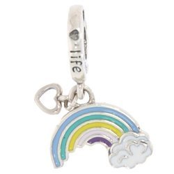 Srebrna przywieszka pr 925 Charms tęcza PAN127