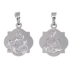 Medalik srebrny - Matki Bożej Szkaplerznej Szkaplerz MM024