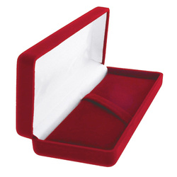 Pudełko flokowe podłużne czerwone P9/FLOKCZERW