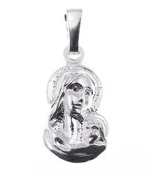 Medalik srebrny - Matka Boska z dzieciątkiem MO007