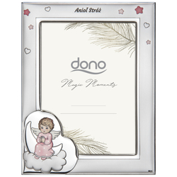 Ramka srebrna Anioł Stróż DS55CR