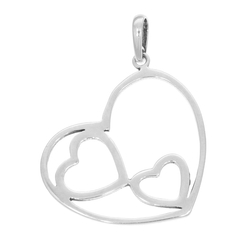 Zawieszka srebrna serce wisiorek serduszka srebro pr. 925 SP003