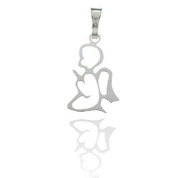 Srebrna zawieszka aniołek MM145