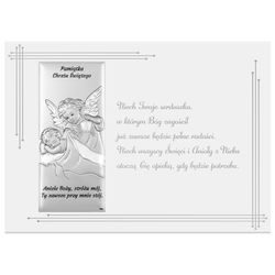 Obrazek srebrny Aniołek Pamiątka Chrztu Świętego DS215FN/1X