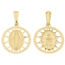 Złoty medalik pr. 585 Matka Boża Niepokalana ZM141