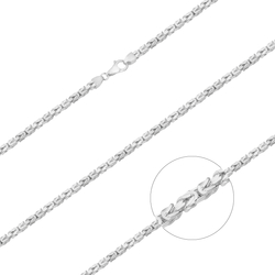 Łańcuszek srebrny pr. 925 łańcuch KRÓLEWSKI BIZANTYJSKI 2 mm LKR001