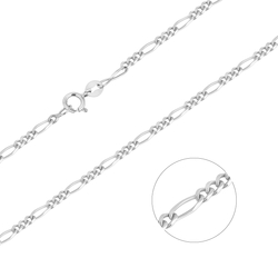 Łańcuszek srebrny pr. 925 FIGARO 2,2 mm LFG002