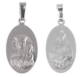 Medalik srebrny - Matka Boska Częstochowska MM040