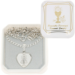 Zestaw medalik Matka Boża Niepokalana Cudowny medalik łańcuszek pudełko MM008/L60-65/P22