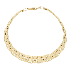 Złota bransoletka damska ozdobny splot złoto pr.585 ZBD007