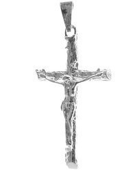 Krzyżyk srebrny z wizerunkiem Jezusa MO112