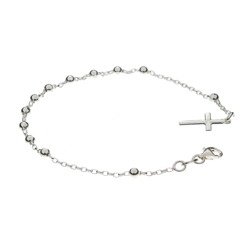 Różaniec srebrny - bransoletka na rękę, dziesiątek 2,3-2,7 g, srebro pr. 925 BRS03