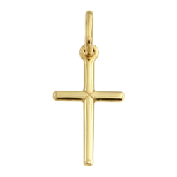 Złoty krzyżyk pr. 585 Krzyżyk drobny prosty ZK022
