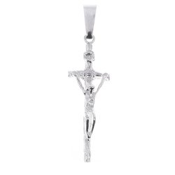 Krzyżyk srebrny papieski z wizerunkiem Jezusa MO023