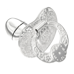 Smoczek srebrny pr. 925 Chrzest Narodziny Dziecka SM19