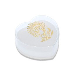 Komunia PUDEŁKO plastikowe serce bez napisu P20/R1