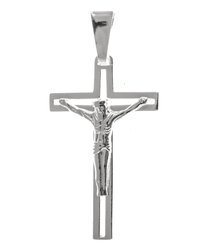 Krzyżyk srebrny z wizerunkiem Jezusa MO108