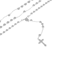 Różaniec srebrny - 5 dziesiątek 6,0mm srebro pr. 925 RC040