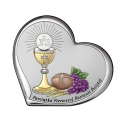 Obrazek Srebrny Pamiątka I Komunii kolorowy 6755SC