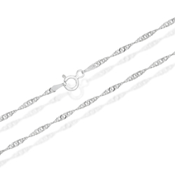 Łańcuszek srebrny pr. 925 singapur 1,5 mm SING025