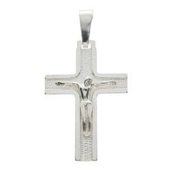 Krzyżyk srebrny z wizerunkiem Jezusa 3,5cm MO156