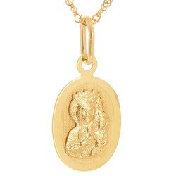 Złoty medalik pr. 585 Matka Boska Częstochowska  ZM089