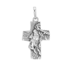 Krzyżyk srebrny z wizerunkiem Pana Jezusa srebro pr. 925 SK019