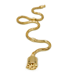 Złota bransoletka modułowa baza beczka gładka pr. 585 ZBP03