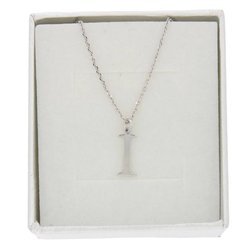 Naszyjnik celebrytka literka I 1,0 cm srebro rodowane pr 925 CELI1CM