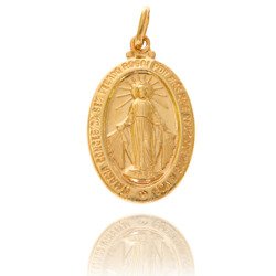 Złoty medalik pr. 585 Cudowny M.B. Niepokalana ZM114