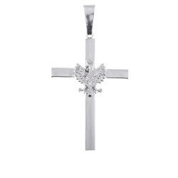 Krzyżyk srebrny z orłem MO074