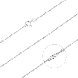 Łańcuszek srebrny pr. 925 singapur 2,2 mm LSN035