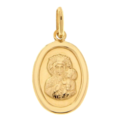 Złoty medalik pr. 585  Matka Boska Częstochowska ZM124