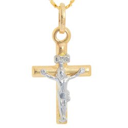 Złoty krzyżyk pr. 585 Krzyżyk z Jezusem ZK046