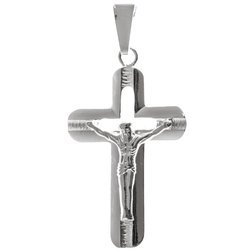 Krzyżyk srebrny z wizerunkiem Jezusa MO105