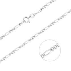 Łańcuszek srebrny pr. 925 FIGARO 3,1 mm LFG003